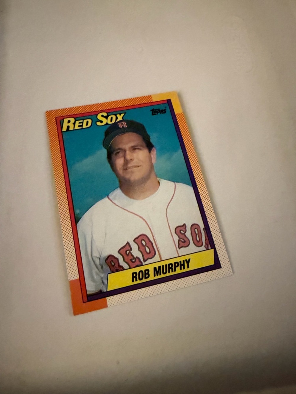 1990 topps rob murphy Red Sox baseball card